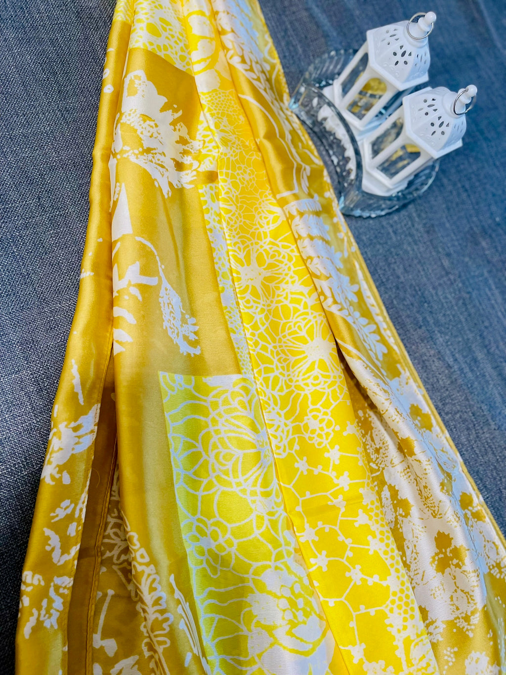 Patterned Silk Scarf