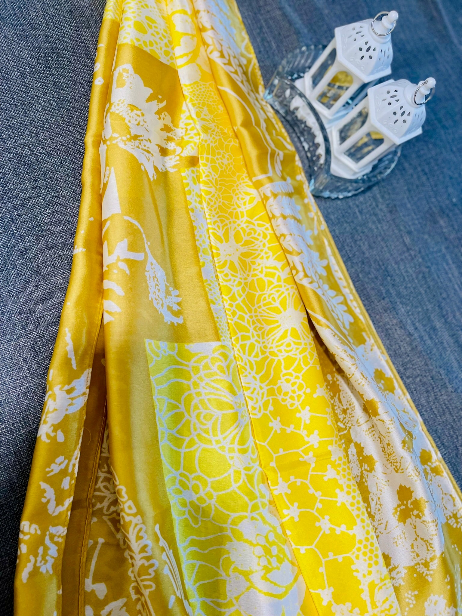 Patterned Silk Scarf