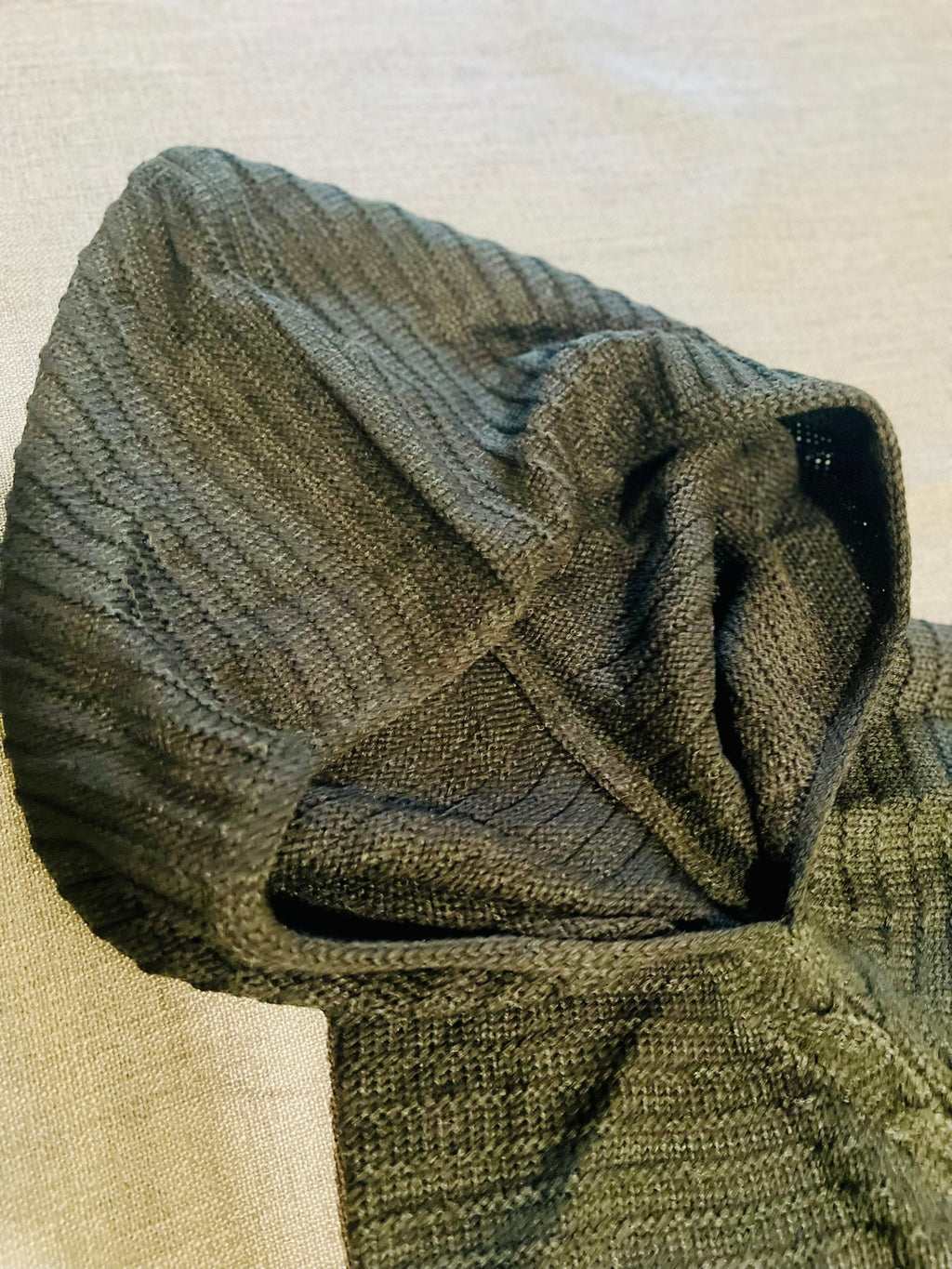 Black Wool Poncho
