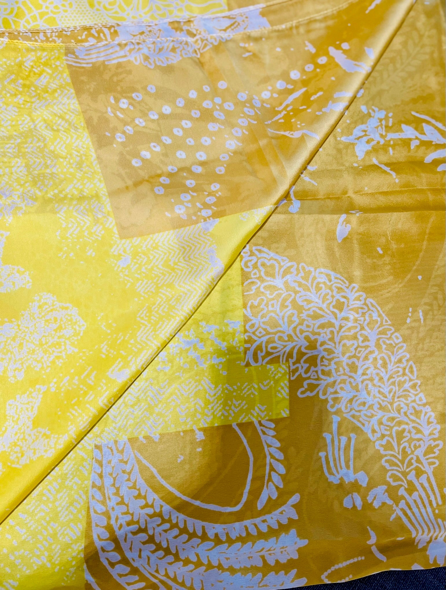 Patterned Silk Scarf