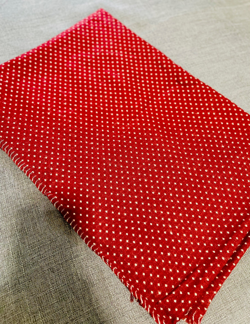 Dotted Light Wool Shawl