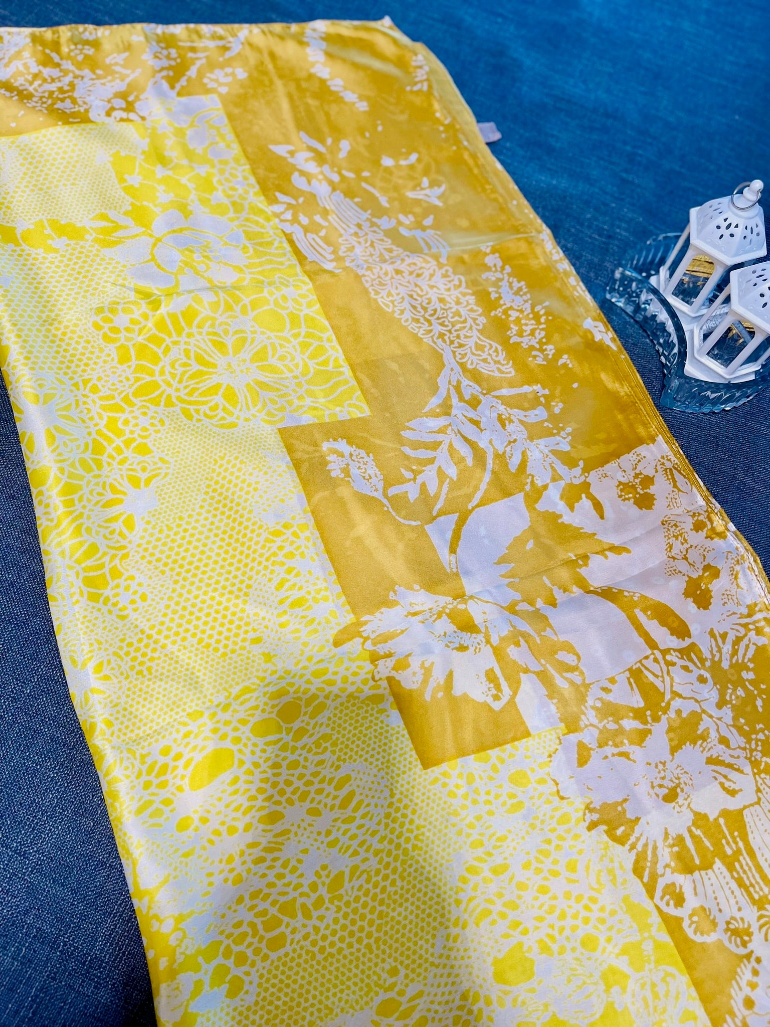 Patterned Silk Scarf