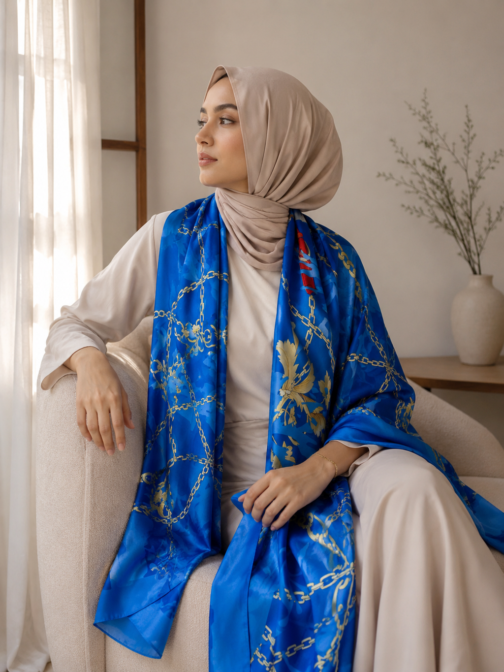 Silk Chain Scarf